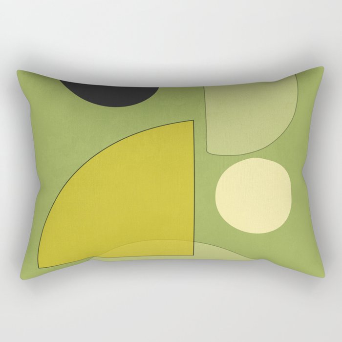 Modern Abstract Minimal Shapes 154 Rectangular Pillow Gallery Image 1