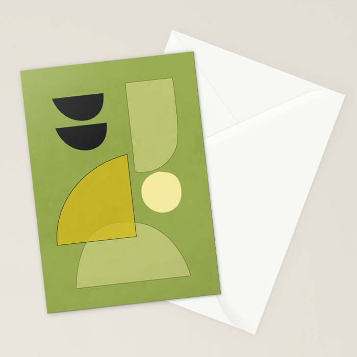 Modern Abstract Minimal Shapes 154 Stationery Card Gallery Image 2