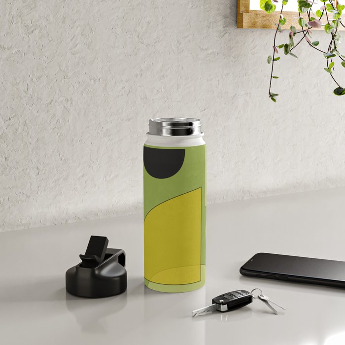 Modern Abstract Minimal Shapes 154 Water Bottle Gallery Image 4