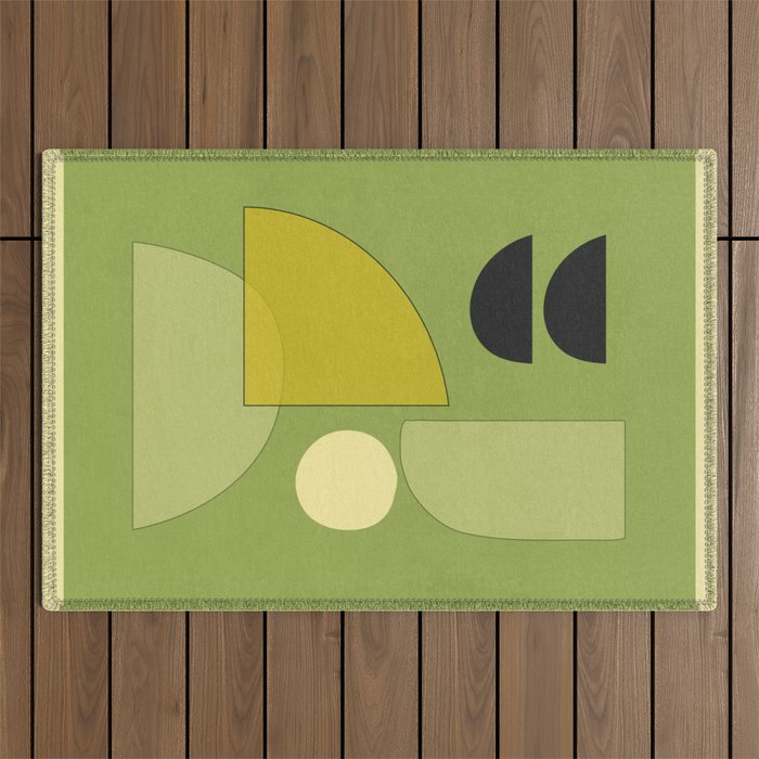 Modern Abstract Minimal Shapes 154 Outdoor Rug Gallery Image 1