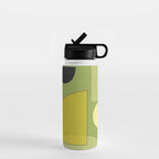 Modern Abstract Minimal Shapes 154 Water Bottle Gallery Image 1