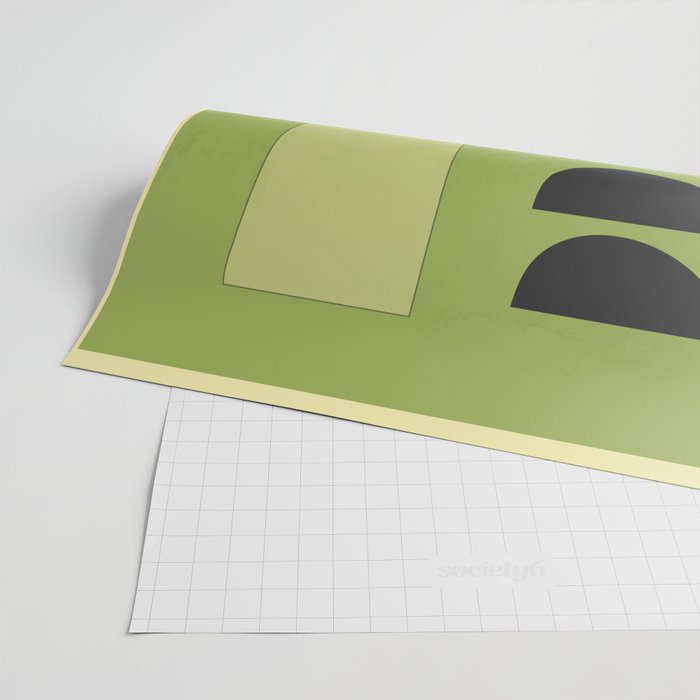 Modern Abstract Minimal Shapes 154 Wrapping Paper Gallery Image 2