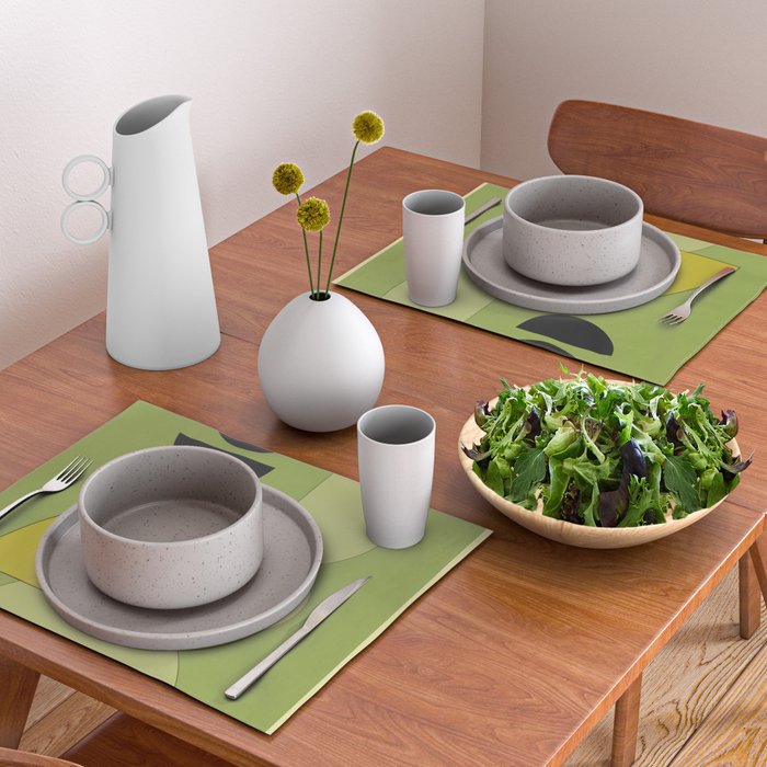 Modern Abstract Minimal Shapes 154 Placemat Gallery Image 2