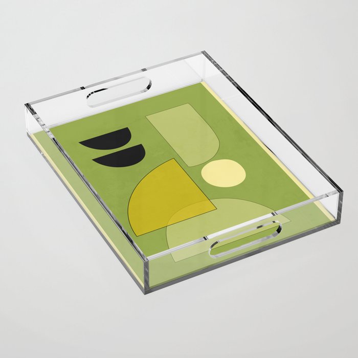 Modern Abstract Minimal Shapes 154 Acrylic Tray Gallery Image 1