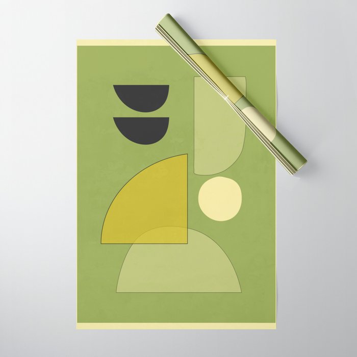 Modern Abstract Minimal Shapes 154 Wrapping Paper Gallery Image 1