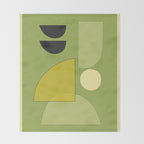 Modern Abstract Minimal Shapes 154 Throw Blanket Gallery Image 2