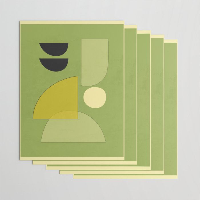 Modern Abstract Minimal Shapes 154 Wrapping Paper Gallery Image 3