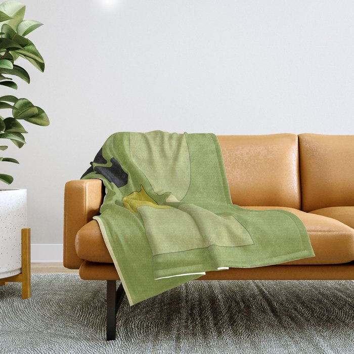 Modern Abstract Minimal Shapes 154 Throw Blanket Gallery Image 1