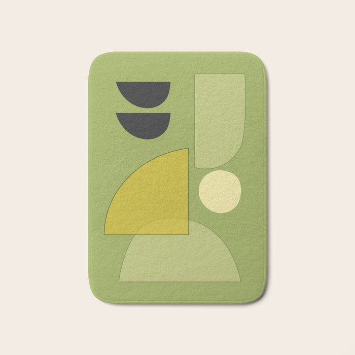 Modern Abstract Minimal Shapes 154 Bath Mat Gallery Image 1
