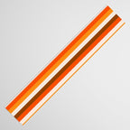 70s Fine Stripes in Retro Orange and Brown Table Runner Gallery Image 3