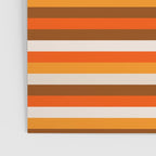 70s Fine Stripes in Retro Orange and Brown Poster Gallery Image 3