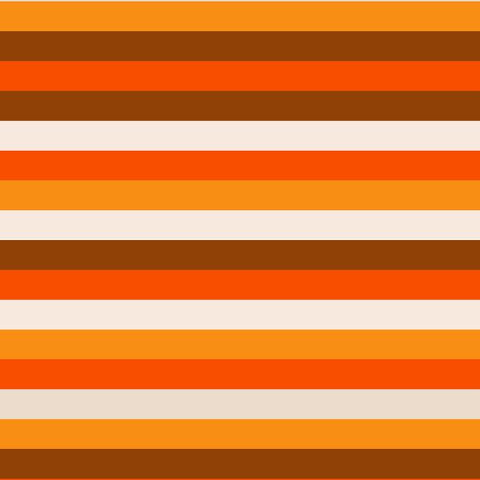 70s Fine Stripes in Retro Orange and Brown Coffee Mug Gallery Image 2