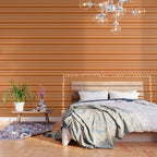 70s Fine Stripes in Retro Orange and Brown Wallpaper Gallery Image 3