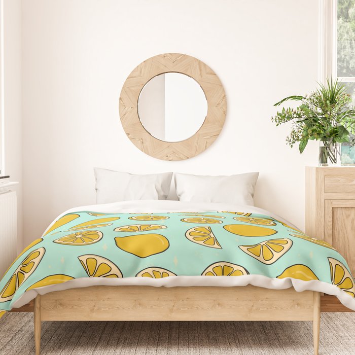 Lemon Print Duvet Cover Gallery Image 3