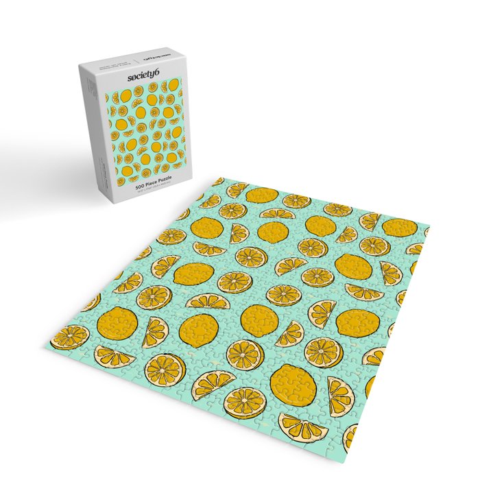 Lemon Print Jigsaw Puzzle Gallery Image 2