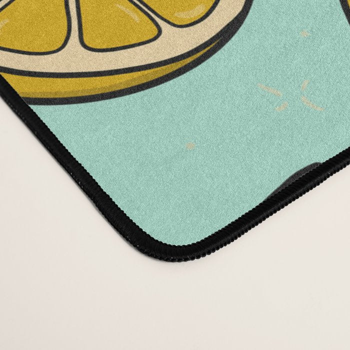 Lemon Print Desk Mat Gallery Image 4