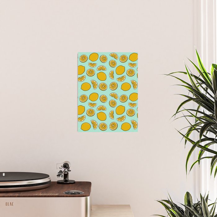 Lemon Print Poster Gallery Image 2