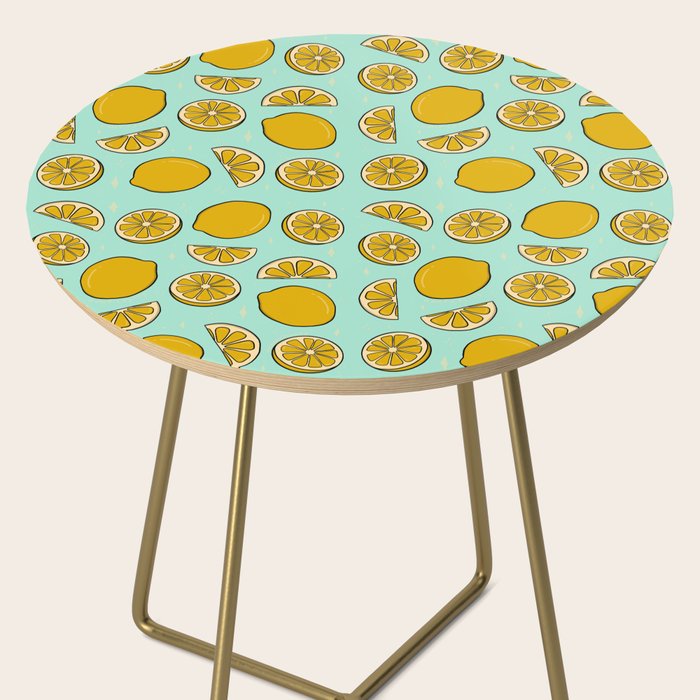 Lemon Print Side Table Gallery Image 2