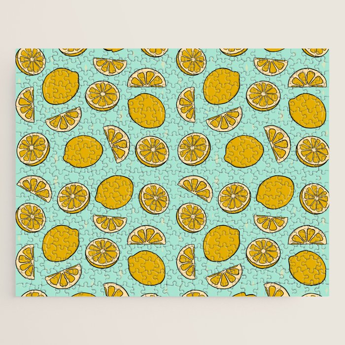 Lemon Print Jigsaw Puzzle Gallery Image 1