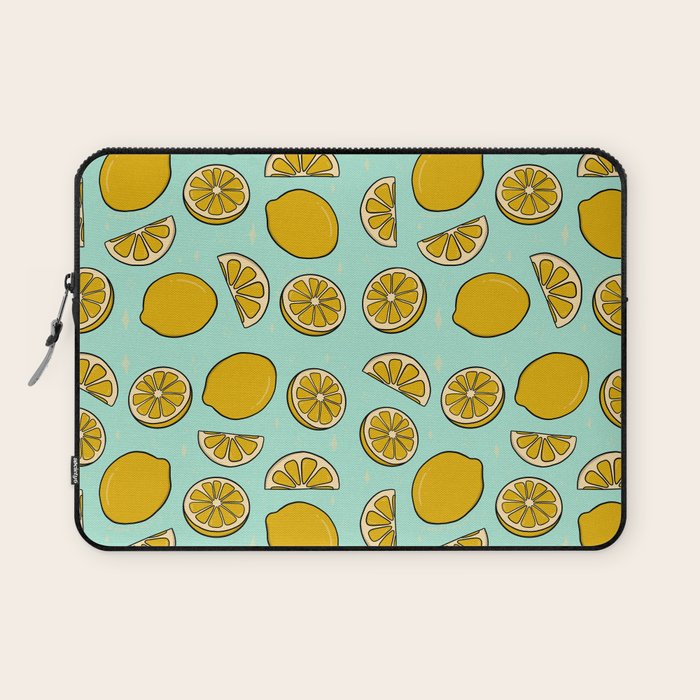 Lemon Print Laptop Sleeve Gallery Image 1