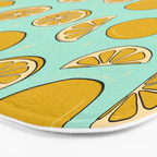 Lemon Print Bath Mat Gallery Image 3