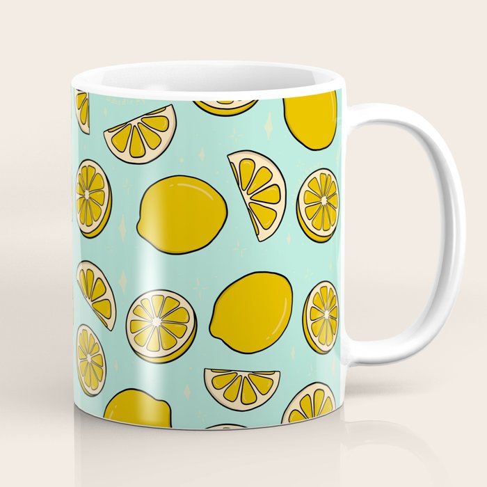 Lemon Print Coffee Mug Gallery Image 1