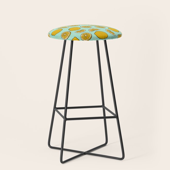 Lemon Print Stool Gallery Image 1
