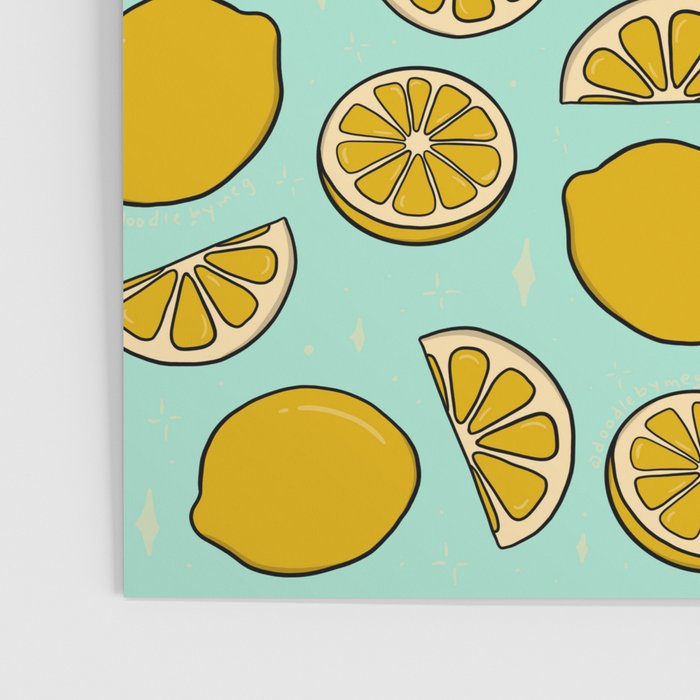 Lemon Print Poster Gallery Image 3