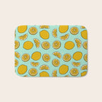 Lemon Print Bath Mat Gallery Image 1