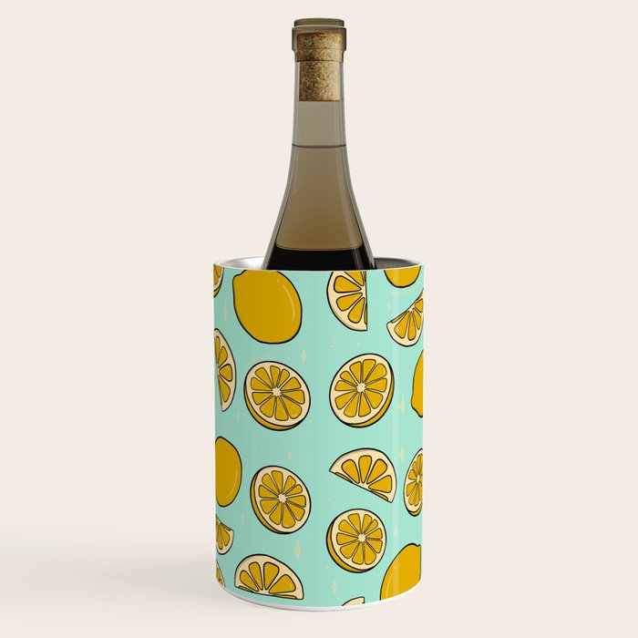 Lemon Print Wine Chiller Gallery Image 1