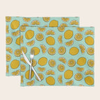 Lemon Print Placemat Gallery Image 1