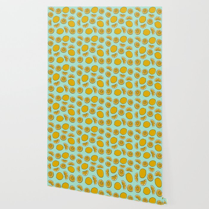 Lemon Print Wallpaper Gallery Image 2
