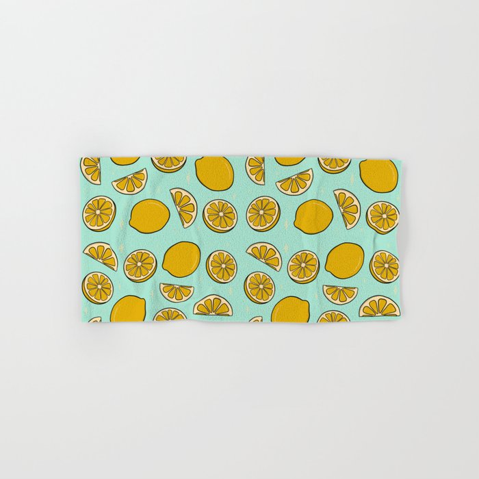 Lemon Print Bath Towel Gallery Image 1