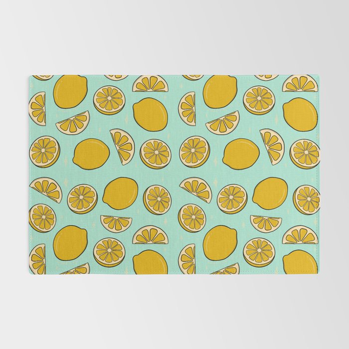 Lemon Print Rug Gallery Image 2