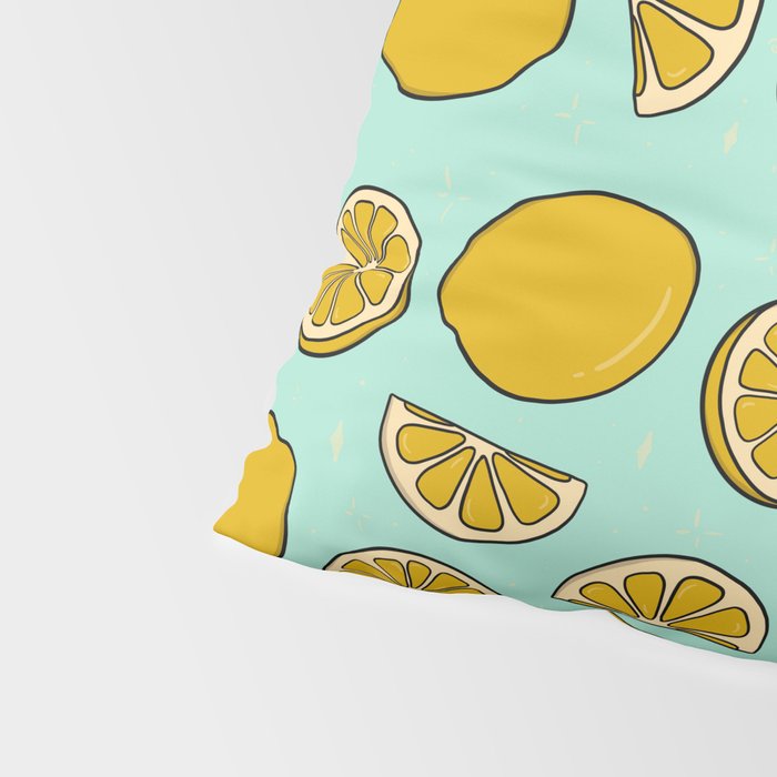 Lemon Print Pillow Sham Gallery Image 4