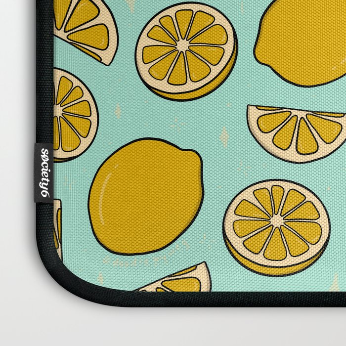 Lemon Print Laptop Sleeve Gallery Image 3