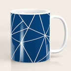 Triangle Geometric Art,  Navy Blue, Pieces Art Coffee Mug Gallery Image 1