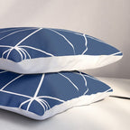 Triangle Geometric Art,  Navy Blue, Pieces Art Pillow Sham Gallery Image 3