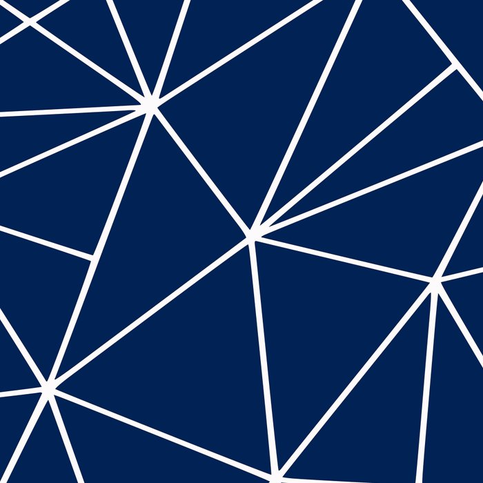 Triangle Geometric Art,  Navy Blue, Pieces Art Coffee Mug Gallery Image 2
