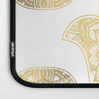 golden hamsa fatma hand and mandala on classic blue Laptop Sleeve Gallery Image 3