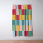 Bold Colorful Checks Pattern - Large XXII Window Curtain Gallery Image 3