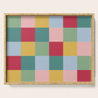 Bold Colorful Checks Pattern - Large XXII Serving Tray Gallery Image 1