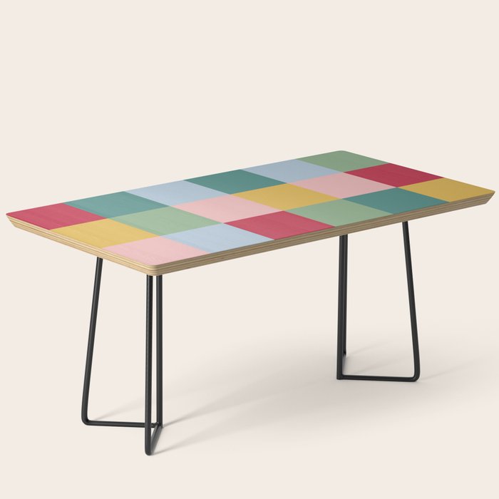 Bold Colorful Checks Pattern - Large XXII Coffee Table Gallery Image 1