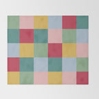 Bold Colorful Checks Pattern - Large XXII Throw Blanket Gallery Image 2
