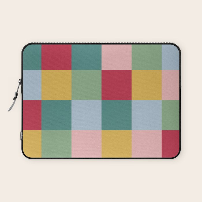 Bold Colorful Checks Pattern - Large XXII Laptop Sleeve Gallery Image 1