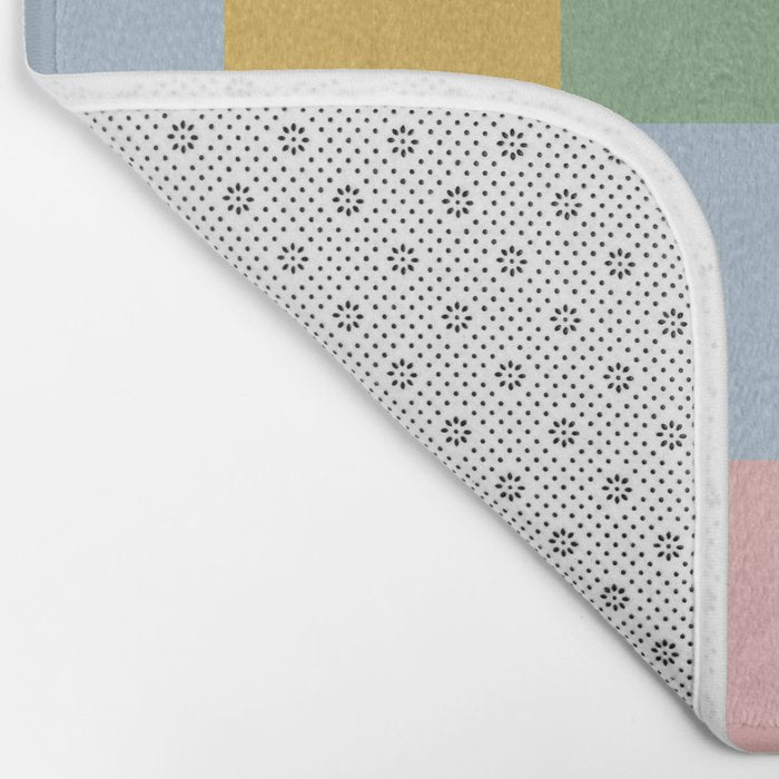 Bold Colorful Checks Pattern - Large XXII Bath Mat Gallery Image 2