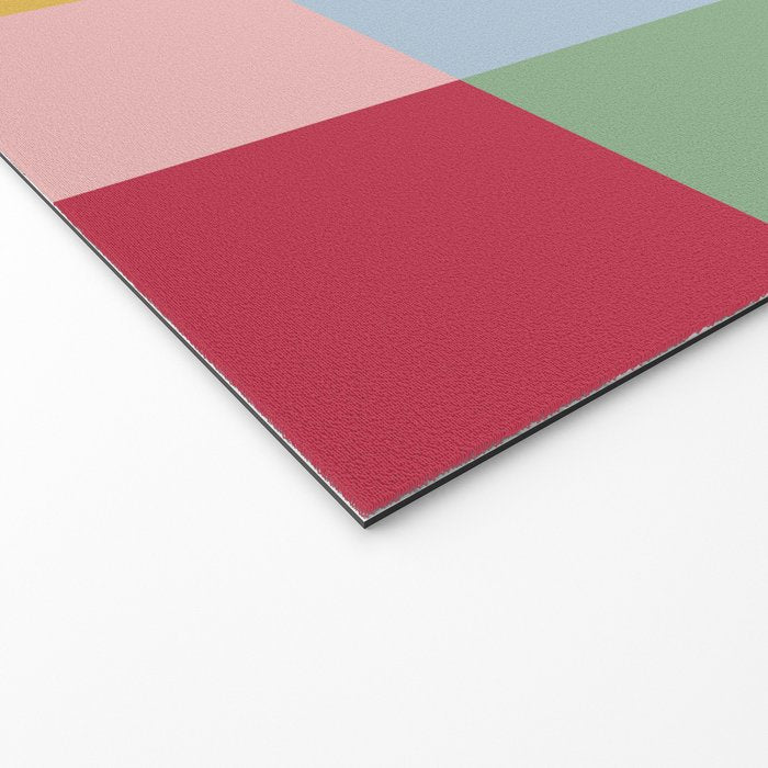 Bold Colorful Checks Pattern - Large XXII Welcome Mat Gallery Image 2