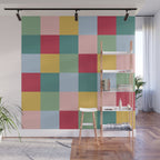 Bold Colorful Checks Pattern - Large XXII Wall Mural Gallery Image 1