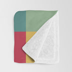 Bold Colorful Checks Pattern - Large XXII Throw Blanket Gallery Image 3