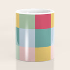 Bold Colorful Checks Pattern - Large XXII Coffee Mug Gallery Image 4